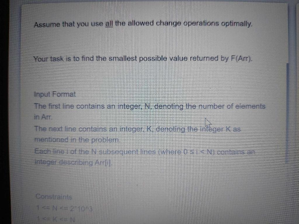 Solved Problem Statement You are given an array Arr of size | Chegg.com