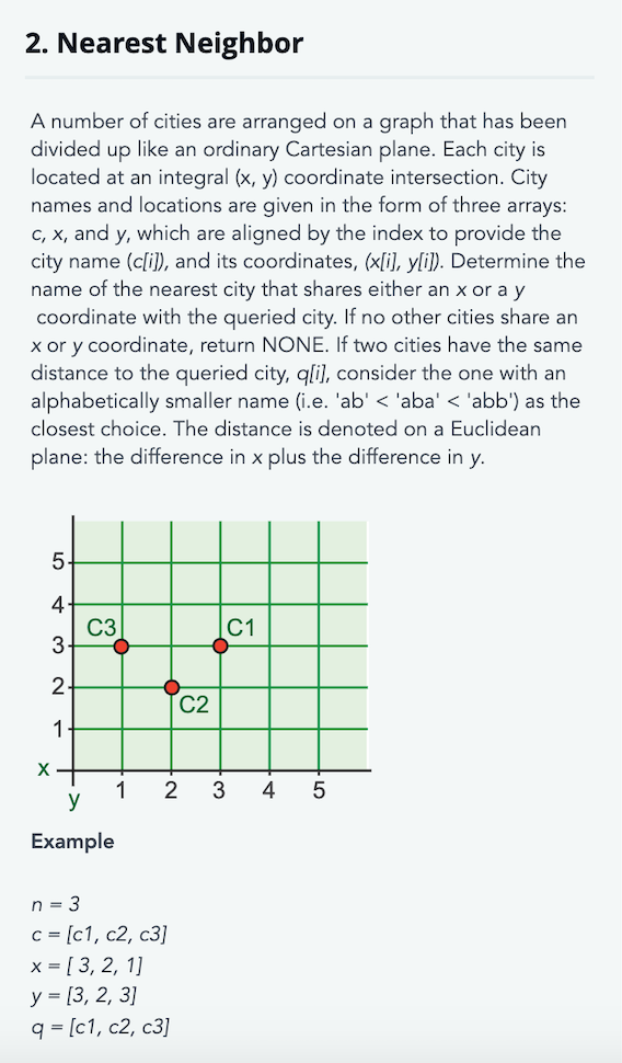 Solved 2 Nearest Neighbor A Number Of Cities Are Arrange Chegg Com