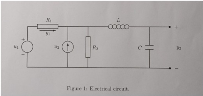 Solved 1. Consider the electrical circuit shown in Figure 1, | Chegg.com