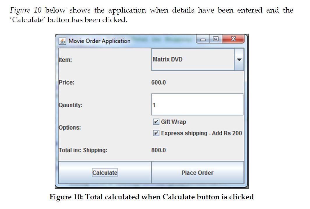 Consider the GUI for a Game Order application as | Chegg.com