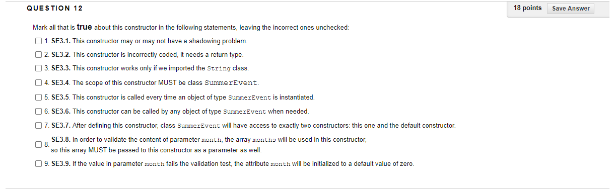 Solved QUESTION 10 12 points Save Answer // In class | Chegg.com