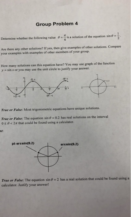 Solved Group Problem 4 Determine whether the following value | Chegg.com