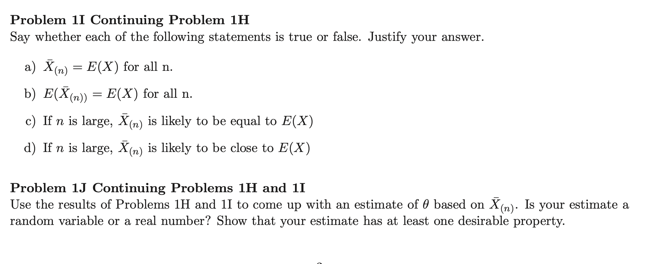 Solved Problem 1H Let X Have The Distribution Given Below. | Chegg.com