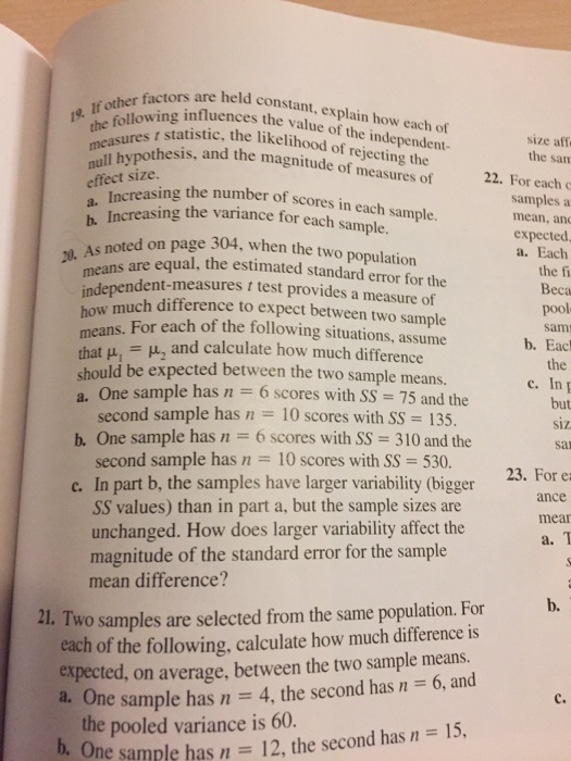 Solved If other factors are held constant, explain how each | Chegg.com