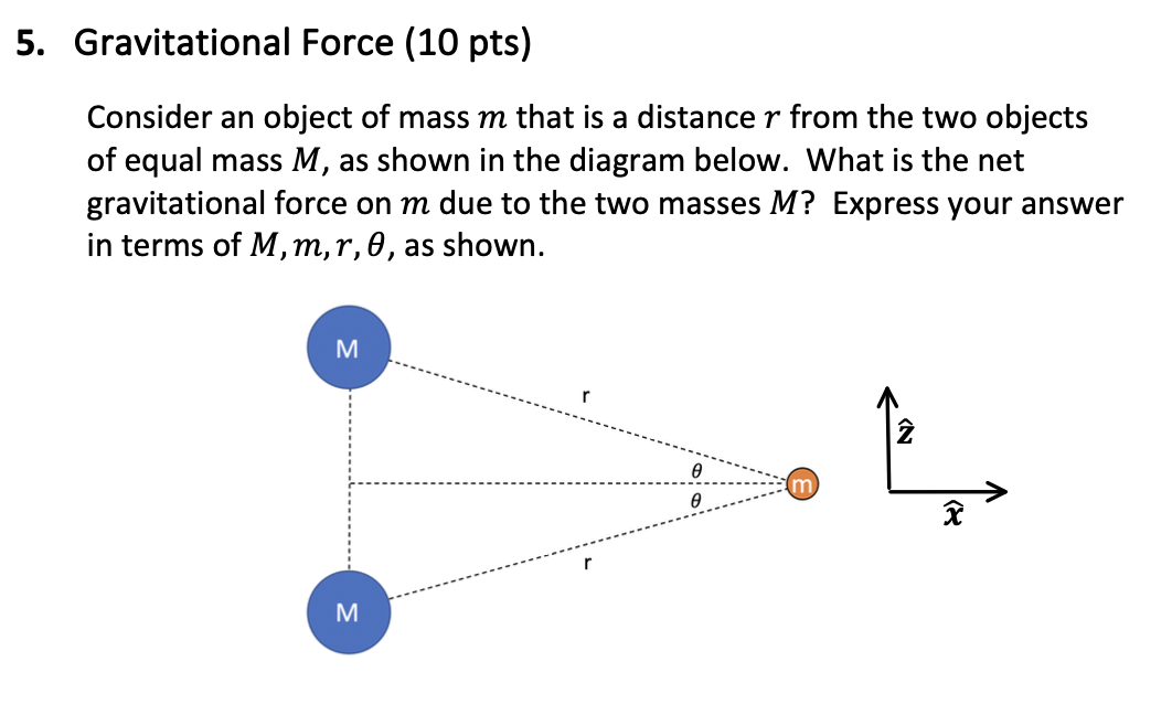 Solved Consider an object of mass m that is a distance r | Chegg.com