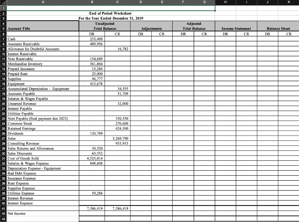 Solved Using the information in the Worksheet (1) tab, | Chegg.com