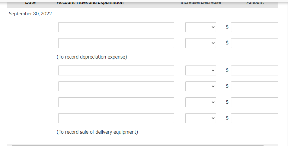 Solved Indicate the accounts to be increased/decreased to | Chegg.com