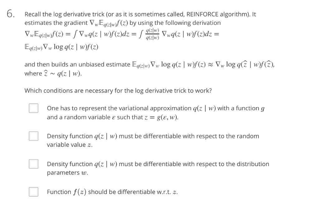 Log Derivative Trick