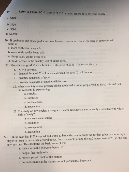 Solved Refer to Figure 5-5. At a price of $10 per unit, | Chegg.com