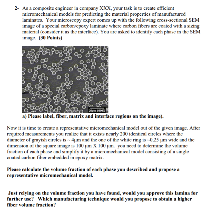 2- As a composite engineer in company XXX, your task | Chegg.com