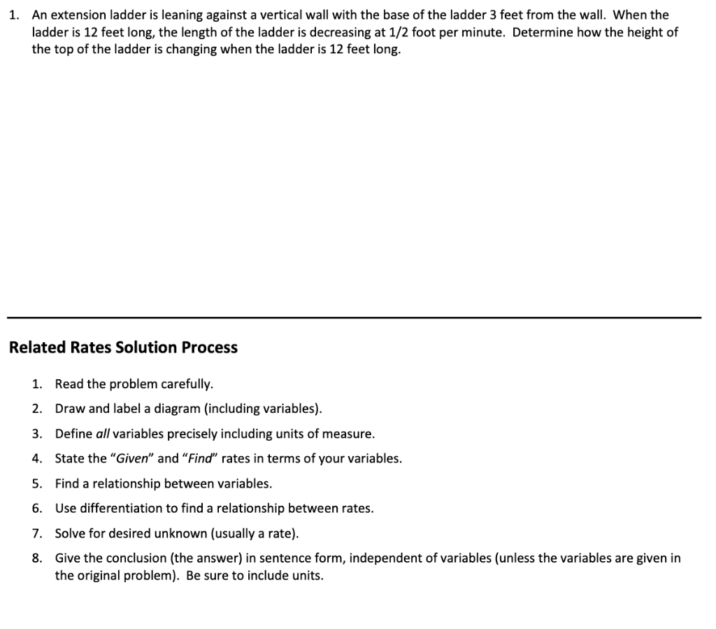 Solved 1. An extension ladder is leaning against a vertical