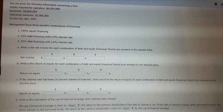 Solved You are given the following information concerning a | Chegg.com