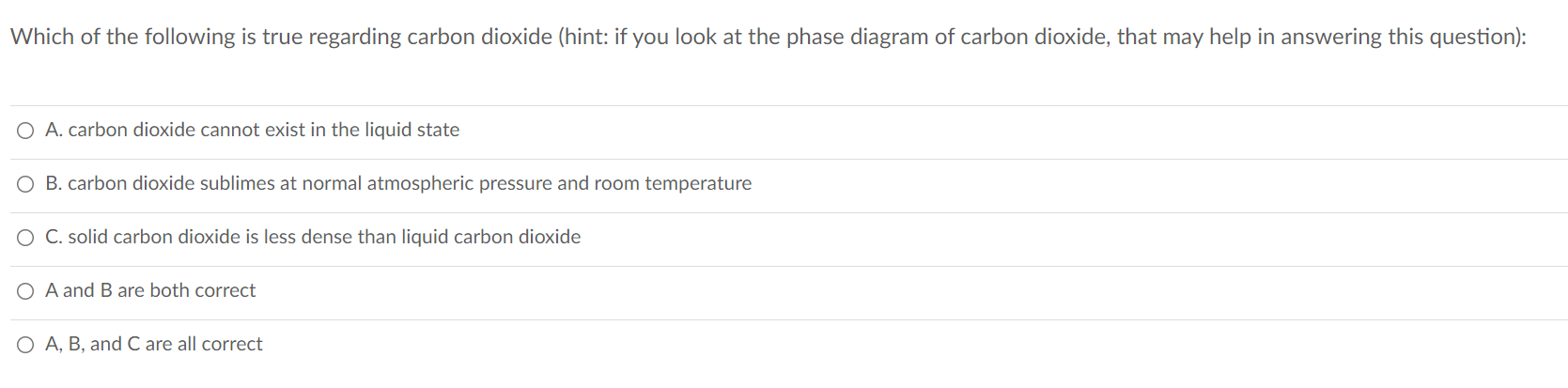 Solved Which of the following is true regarding carbon | Chegg.com