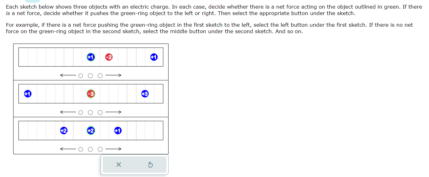 Solved Each sketch below shows three objects with an | Chegg.com