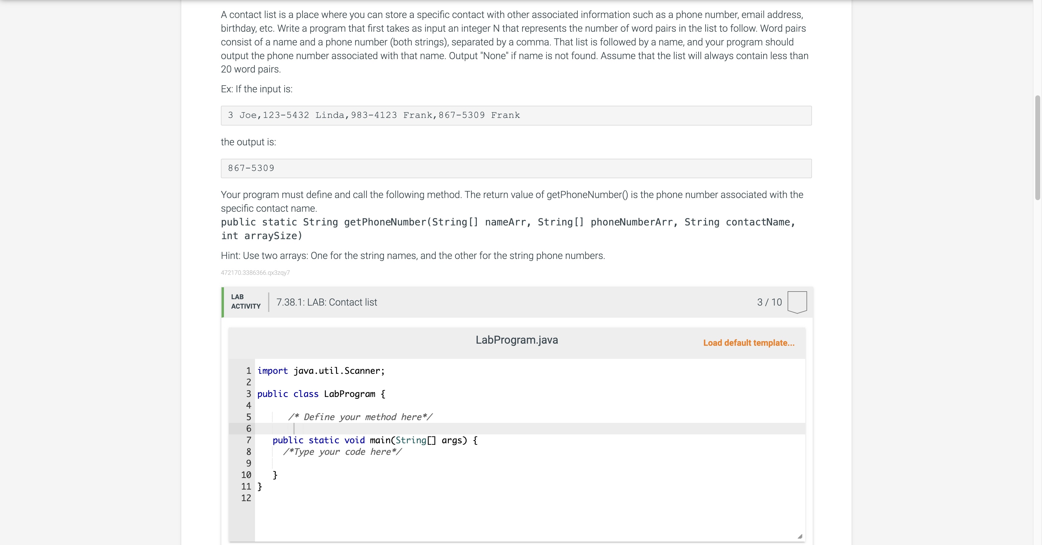 Solved *IN JAVA PLEASE*A contact list is a place where you | Chegg.com