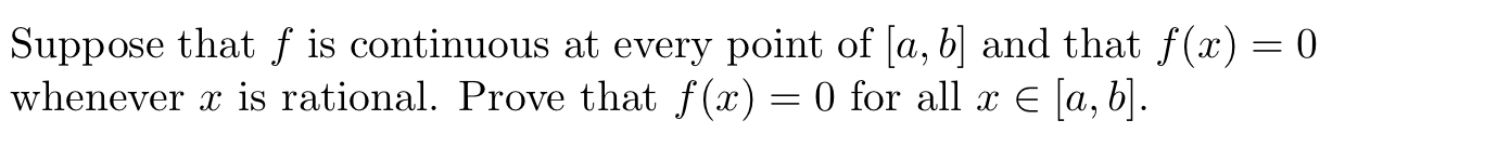 Solved Suppose That F Is Continuous At Every Point Of [a, B] | Chegg.com