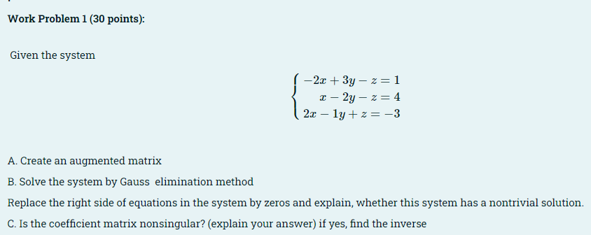 Solved All parts considered under the same Question all | Chegg.com