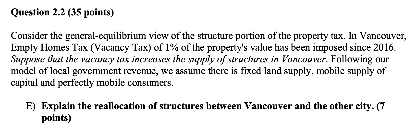Solved Question 2.2 (35 points) Consider the