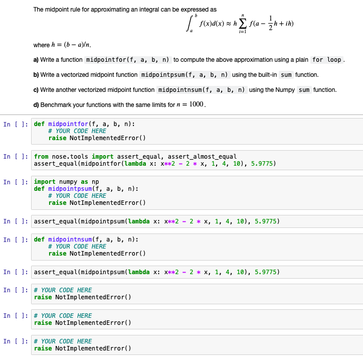 The Midpoint Rule For Approximating An Integral Ca Chegg Com