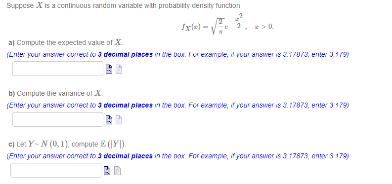 Solved Suppose X is a continuous random variable with | Chegg.com