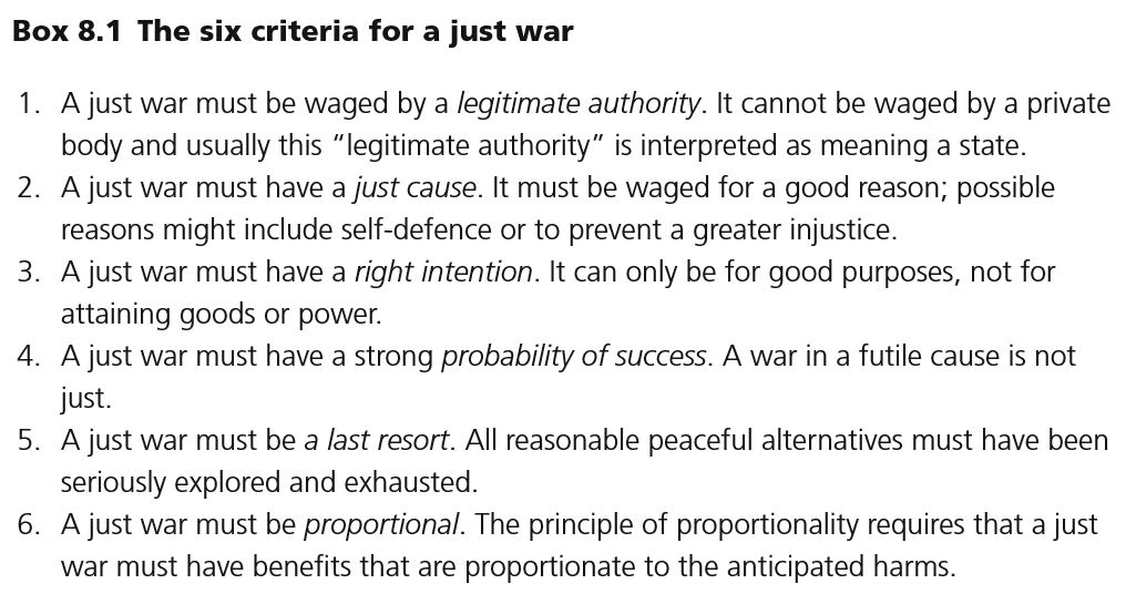 Solved Using The Above Criteria For A Just War, Did Japan's | Chegg.com