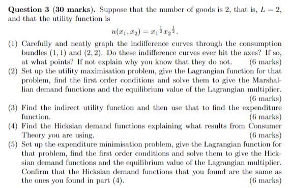 Solved Question 3 (30 marks). Suppose that the number of | Chegg.com