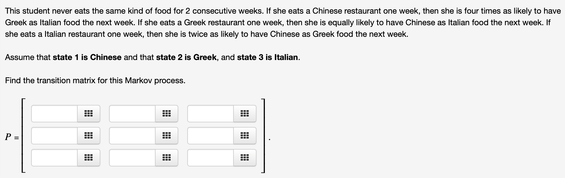 Solved Please Answer all the questions below 1) A Markov