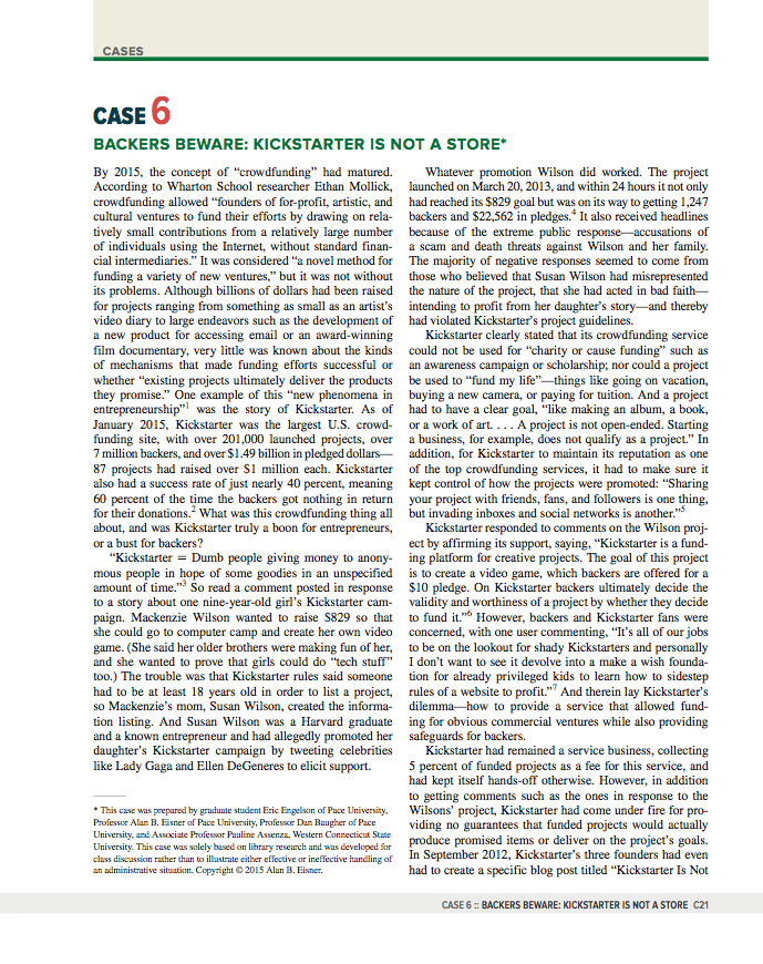 Solved Please read the case study below and then answer the | Chegg.com