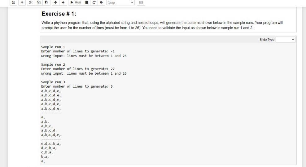 Solved Exercise # 1: Write a phython program that, using the | Chegg.com
