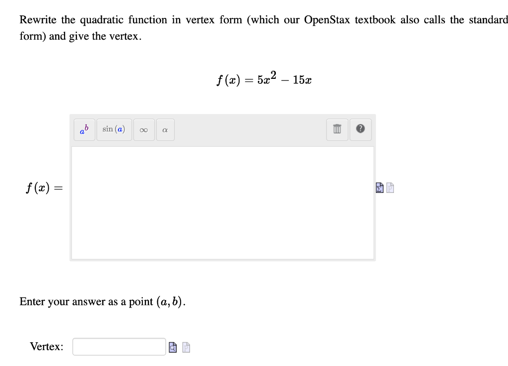 solved-rewrite-the-quadratic-function-in-vertex-form-which-chegg