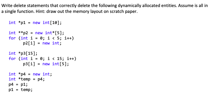 Solved Write delete statements that correctly delete the | Chegg.com