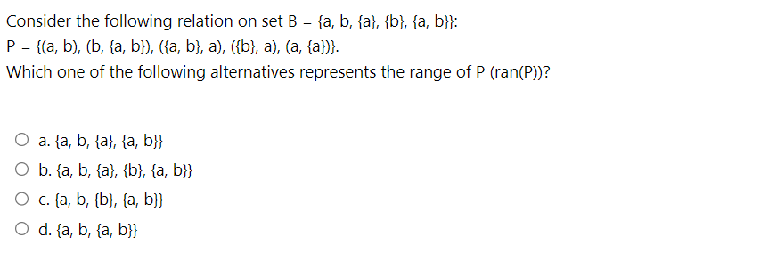 Solved Consider The Following Relation On Set | Chegg.com