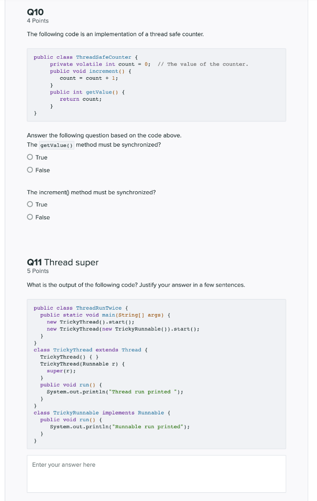 Solved Q10 4 Points The following code is an implementation