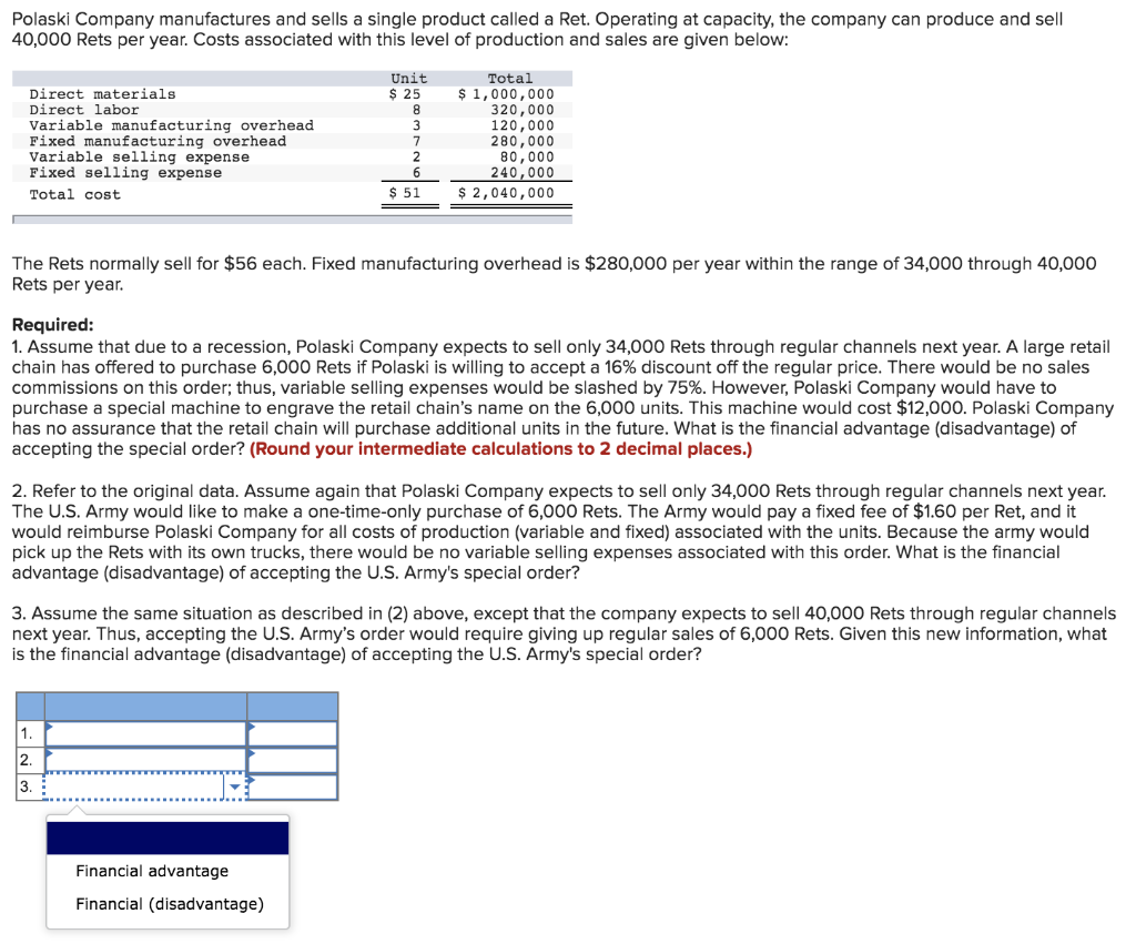 solved-polaski-company-manufactures-and-sells-a-single-chegg