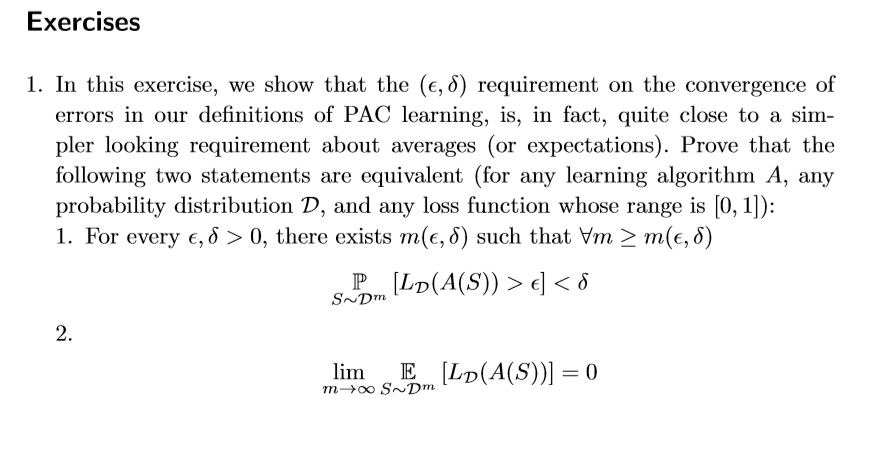 How I can use the definition of PAC Probability Chegg