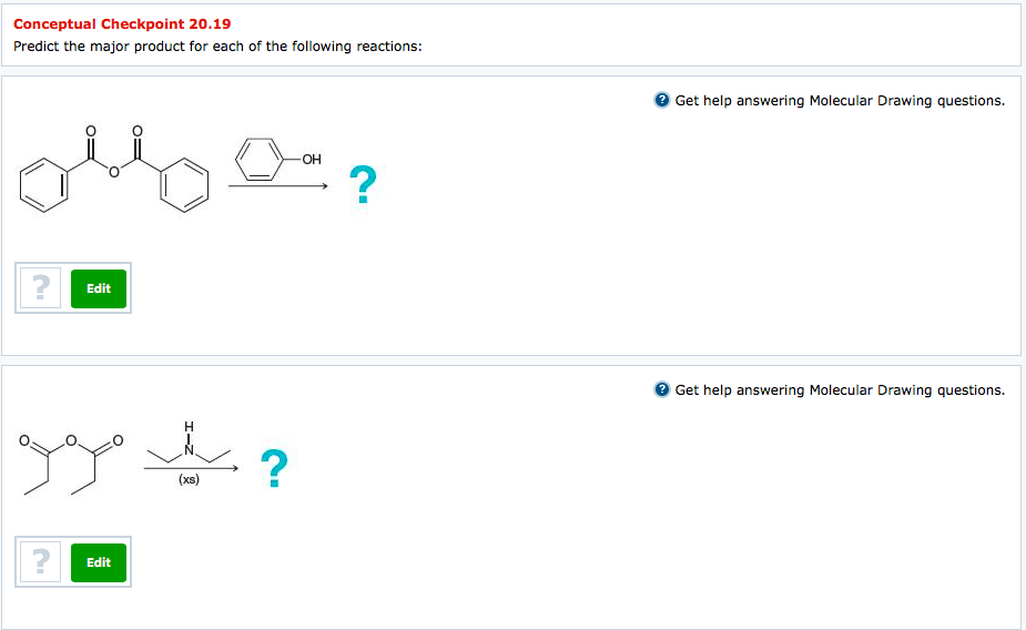 Solved Conceptual Checkpoint 20.19 Predict the major product | Chegg.com