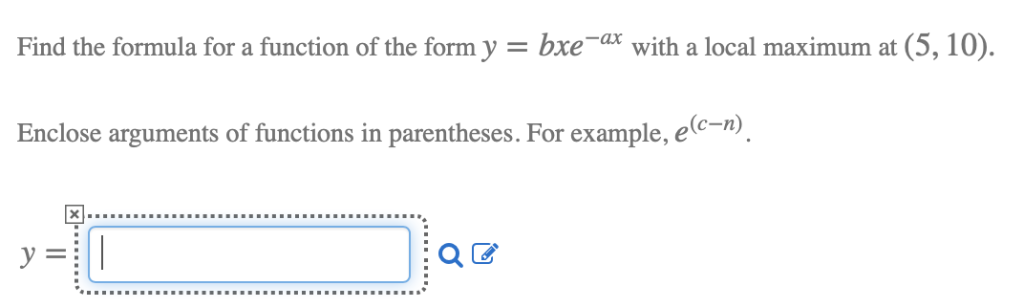 Solved Find the formula for a function of the form y = | Chegg.com
