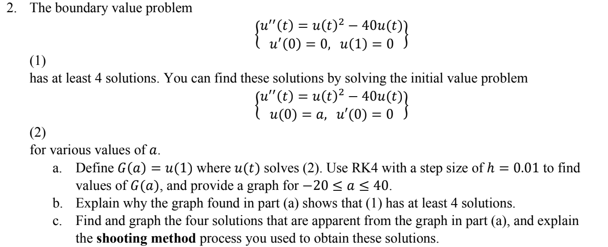 2. The boundary value problem | Chegg.com