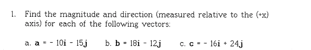 Solved Find the magnitude and direction (measured relative | Chegg.com