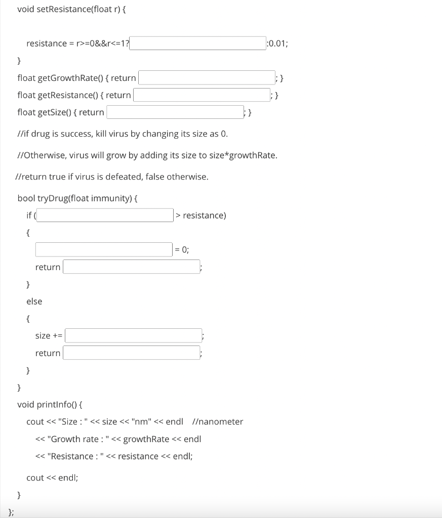 Solved Fill In The Blanks For The Code Given Below. !!! DO | Chegg.com