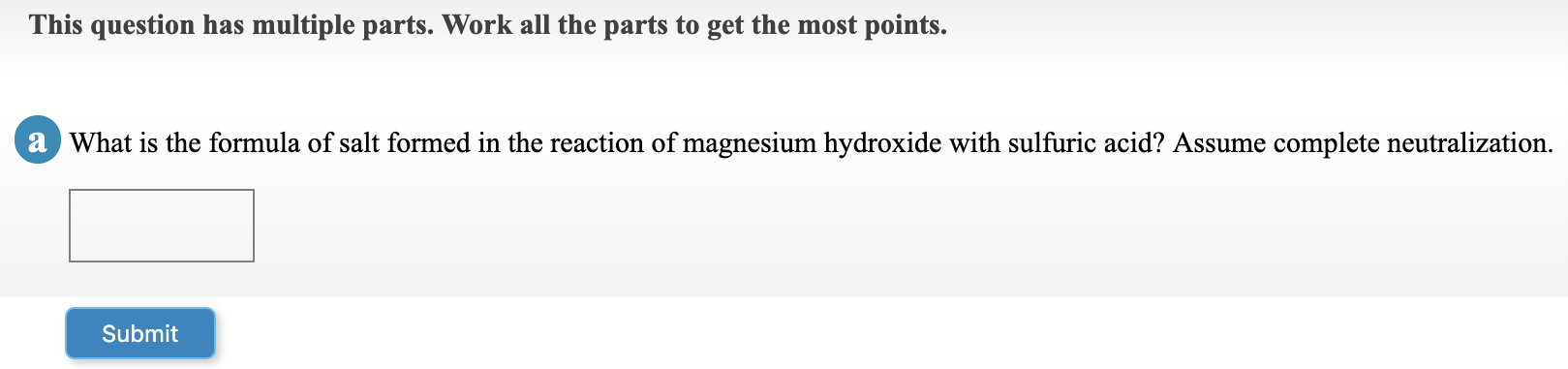 Solved This question has multiple parts. Work all the parts | Chegg.com