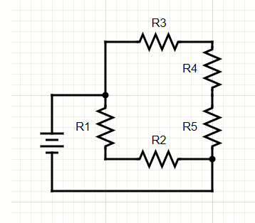 Solved Five Resistors Are Wired In The Shown Configuration. | Chegg.com