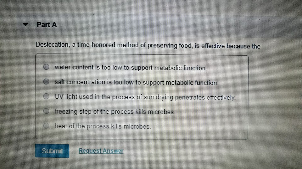 Solved ple Choice 9.30 Part A Why are endospores used to