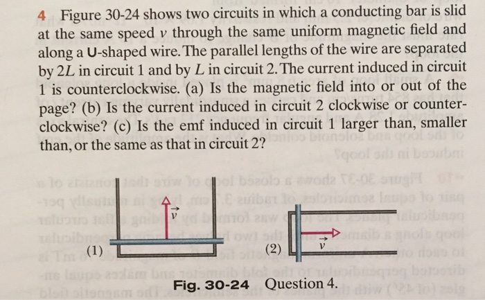 Solved Figure 30-24 Shows Two Circuits In Which A Conducting 