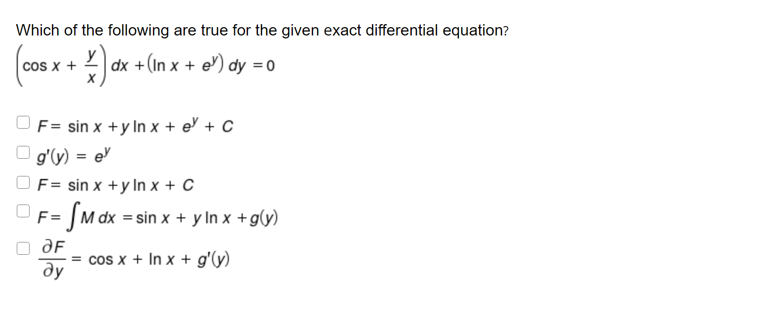 Solved q1 ) Consider the linear differential equation y ' + | Chegg.com