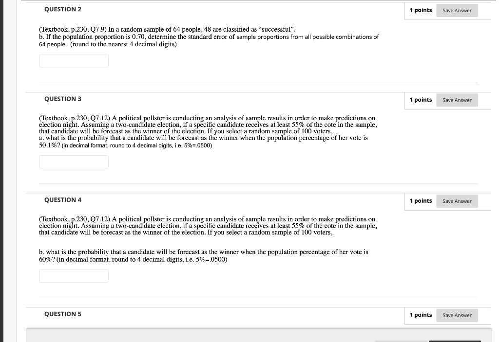 Solved QUESTION 2 1 points Save Answer (Textbook, p.230, | Chegg.com