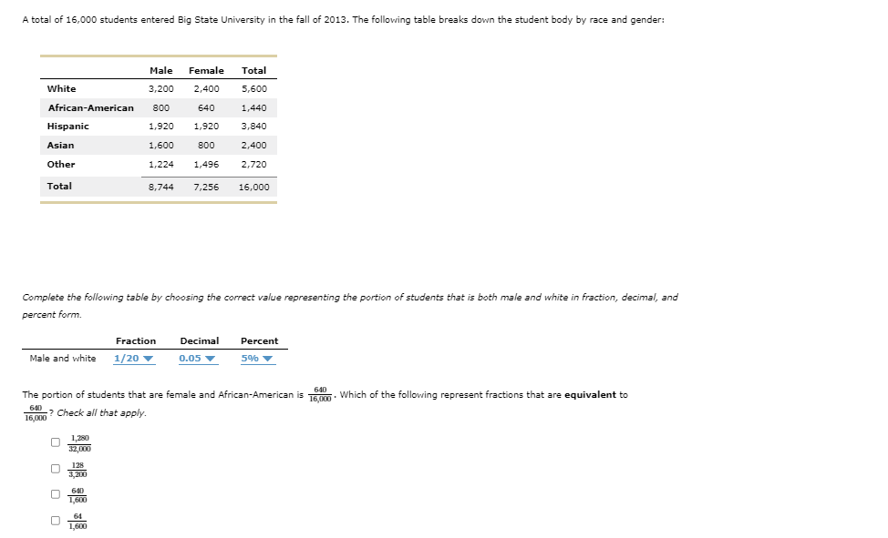 solved-a-total-of-16-000-students-entered-big-state-chegg