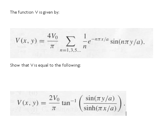 Solved The Function V Is Given By 4v0 V X Y Jt S 1 Chegg Com