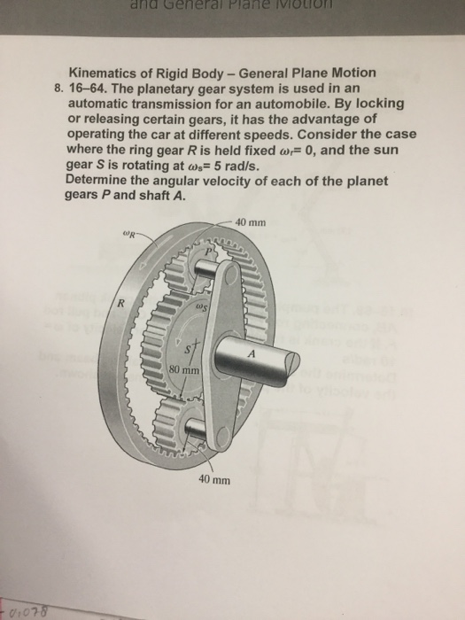 Solved Kinematics of Rigid Body - General Plane Motion 8. | Chegg.com