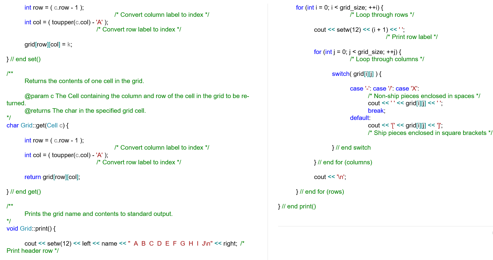 Solved C++ main.cpp and grid.cpp code need to be finished. | Chegg.com